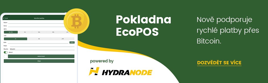 EcoPOS podporuje platby p�es Bitcoin LN