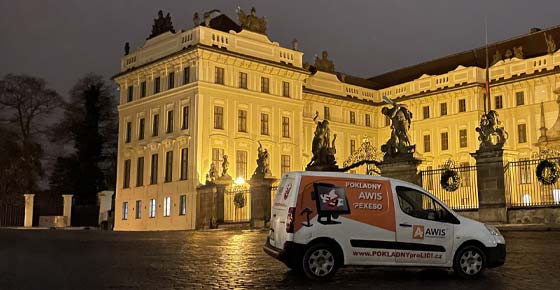 Pokladny Awis na pražském hradě