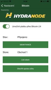 Aktivace BTC plateb v EcoPOS