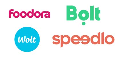 Propojení na Foodora, Bolt, Wolt a speedlo