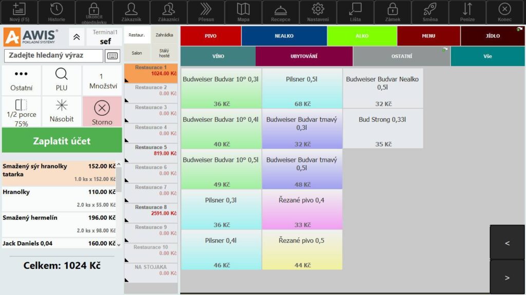 AWIS Gastro - screen