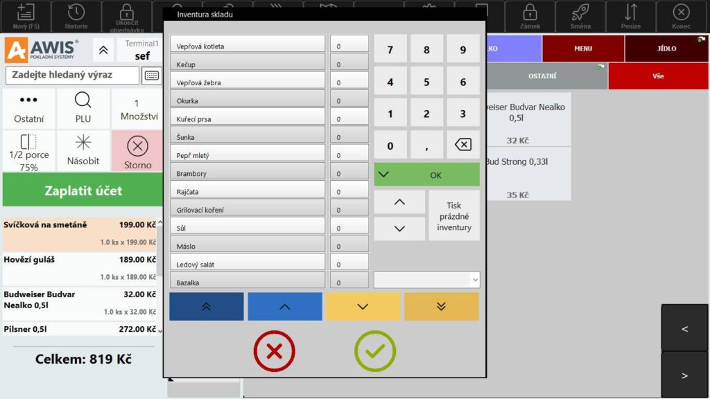 AWIS Gastro - screen